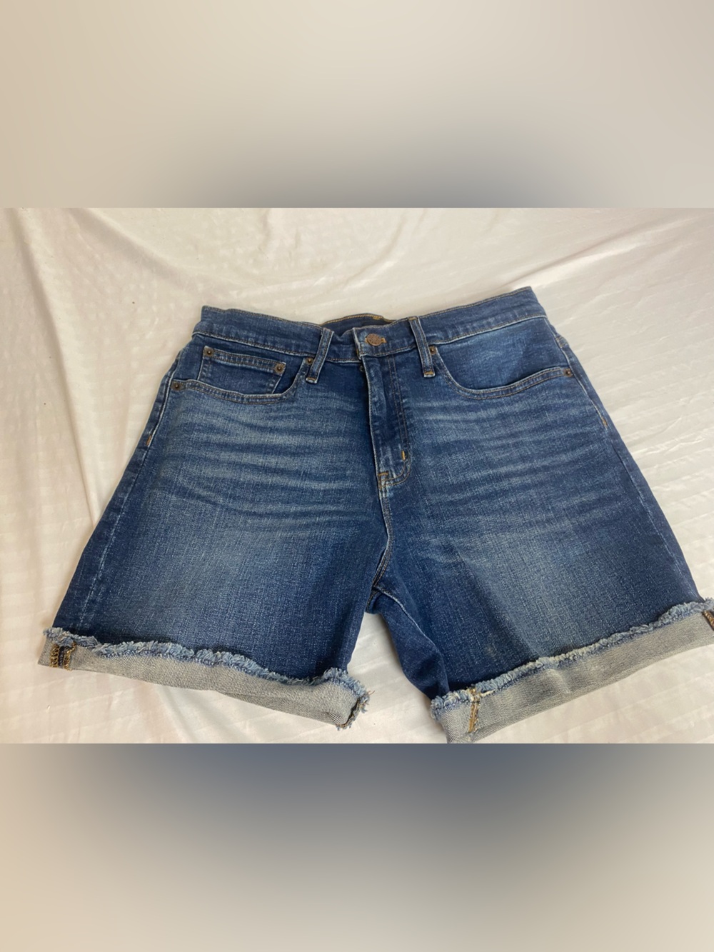 J. Crew Dark Blue Denim Cutoff Shorts